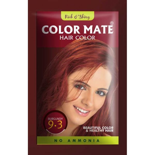 Color Mate Shampoo Hair Color Burgundy 9.3