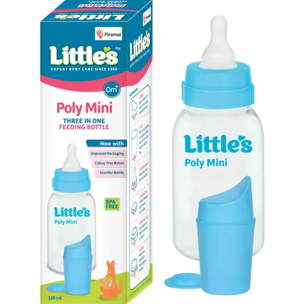 Littles Poly Mini Milk Bottle 120ml