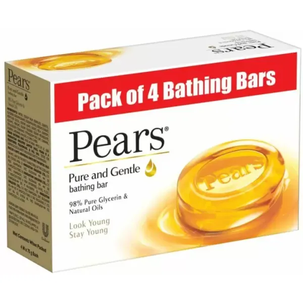 Pears Pure & Gentle Soap 75g*4