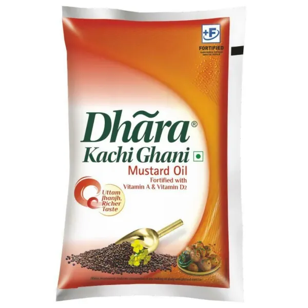 Dhara Kachi Ghani Mustard Oil 1L