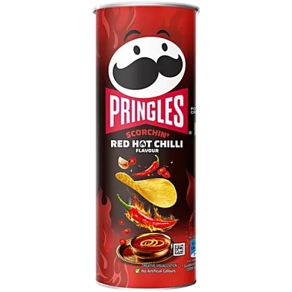 Princles Scorchin Red Hot Chilli Flavour 102g